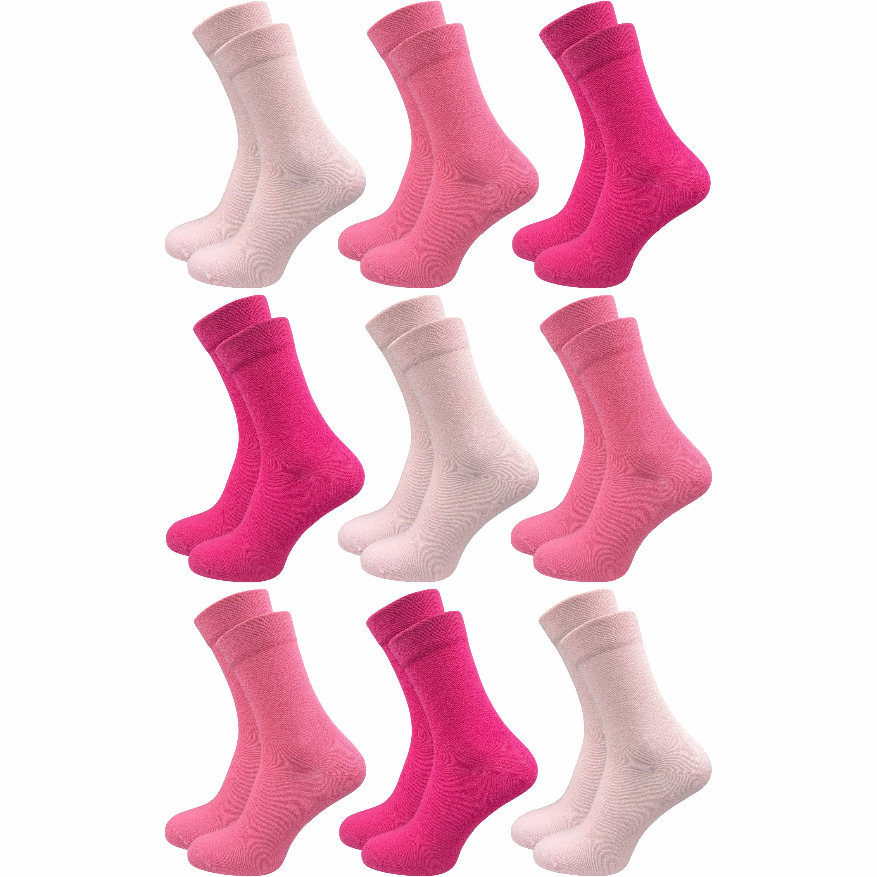 GAWILO Diabetikersocken für Damen - Ohne Gummibund - Ohne drückende Naht - Extra weit (9 Paar) Venensocke mit hohem Anteil Baumwolle sorgt für angenehmes Fußklima