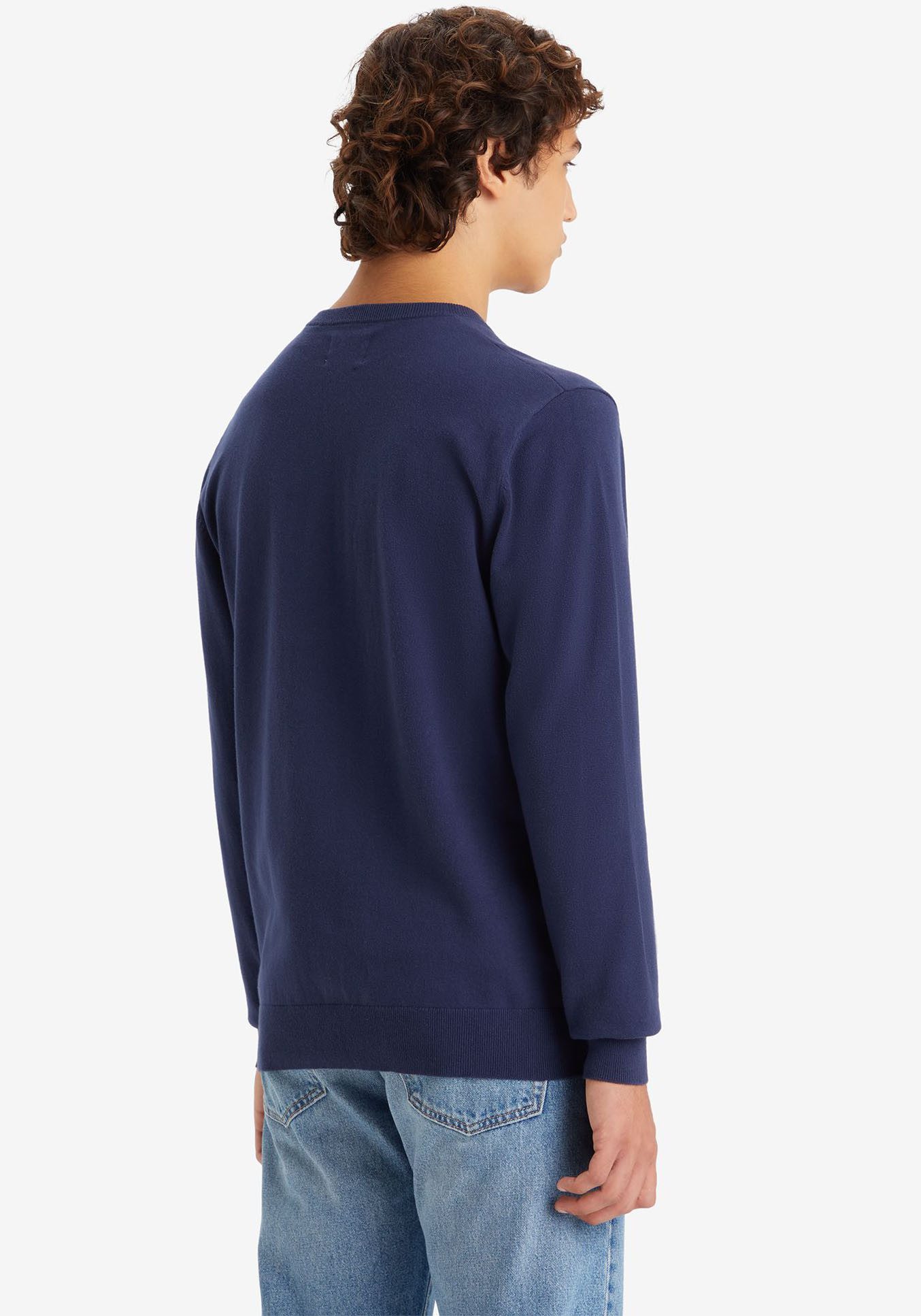 Levi's® Rundhalspullover LIGHTWEIGHT HM SWEATER Feingerippte Abschlüsse
