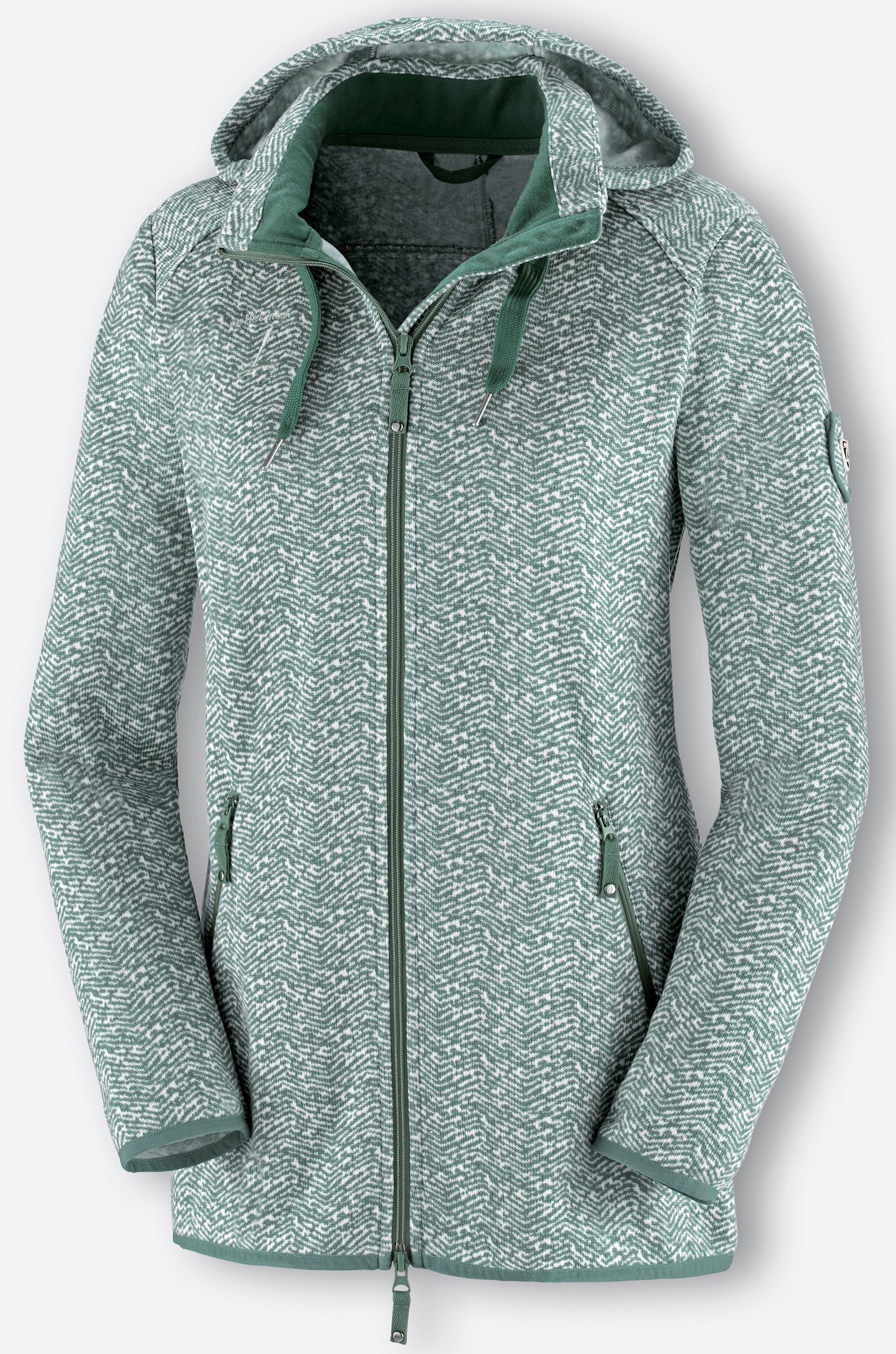 Witt Fleecejacke Strickfleece-Jacke Langarm