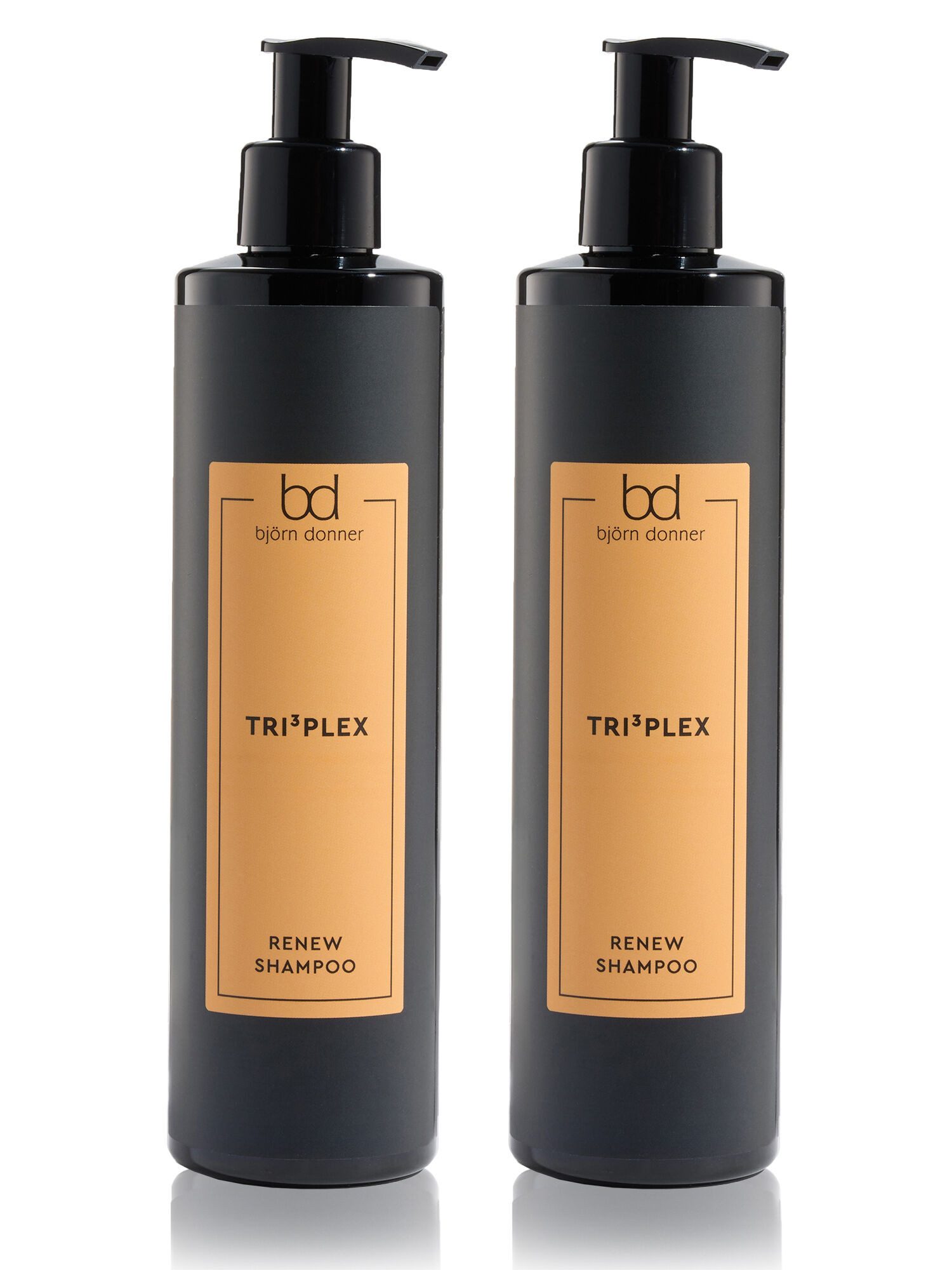 Björn Donner Haarshampoo Aufbau Shampoo Duo mit Keratin & Panthenol, 2-tlg., 2 x 300ml, Reparaturpflege für geschädigtes Haar gegen Spliss, für Feuchtigkeit