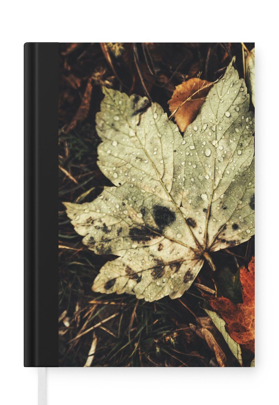 MuchoWow Notizbuch Herbstblätter - Herbst - Jahreszeiten - Natur, Journal, Merkzettel, Tagebuch, Notizheft, A5, 98 Seiten, Haushaltsbuch