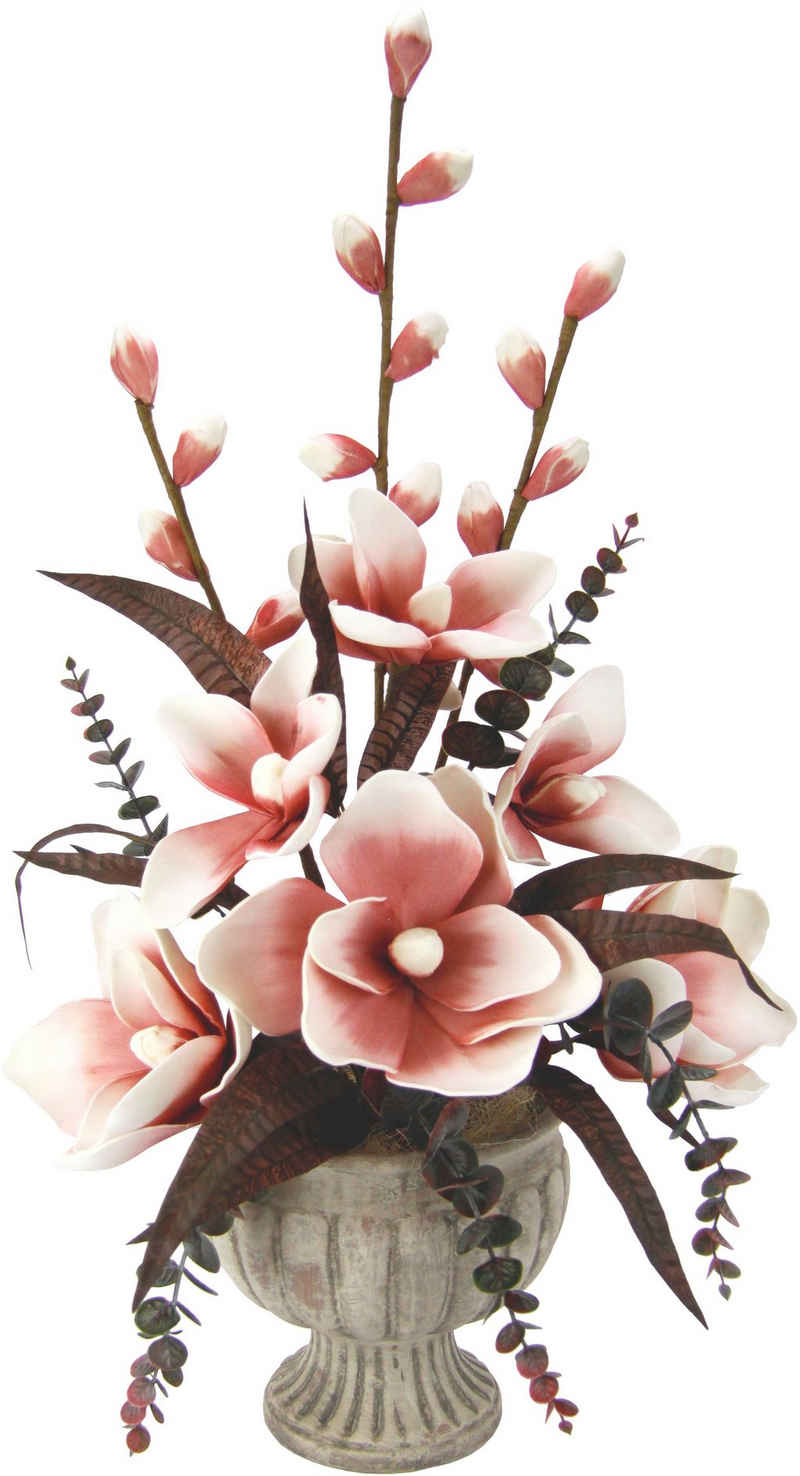 Kunstpflanze Soft-Magnolie Magnolie, I.GE.A., Höhe 65 cm