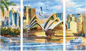 Schipper Malen nach Zahlen Schipper Malen nach Zahlen Master Class Triptychon 50x80cm Sydney 6092
