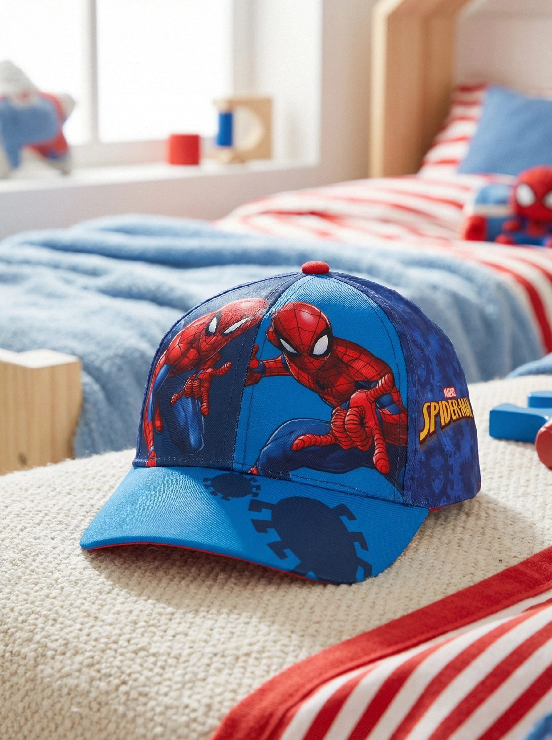 MARVEL Baseball Cap Marvel Spiderman Kinder Jungen Basecap Baseball Kappe Mütze Gr. 52 bis 54