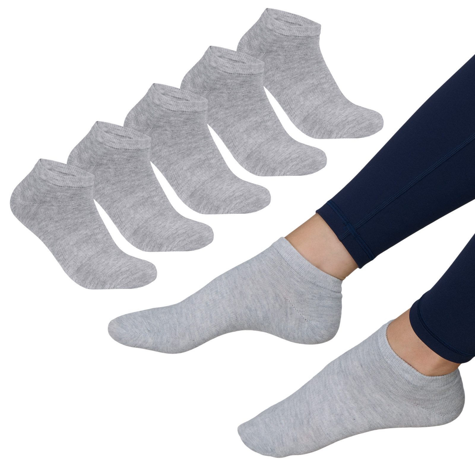 Sneakersocken Sneakersocken Unisex Kurzsocken Baumwolle, 5/10/20/30 Paar