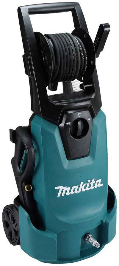 Makita Hochdruckreiniger »HW1300«, Druck max: 130 bar, 1800 W, Fördermenge max: 420 l/h, integrierte Schlauchtrommel, IPX5 Schutzisolierung