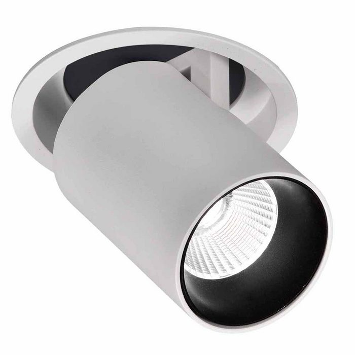Mantra Einbauleuchte Garda LED-Einbauleuchte 7 Watt Einziehbar Weiß Schwarz Weiß-Matt Schwarz