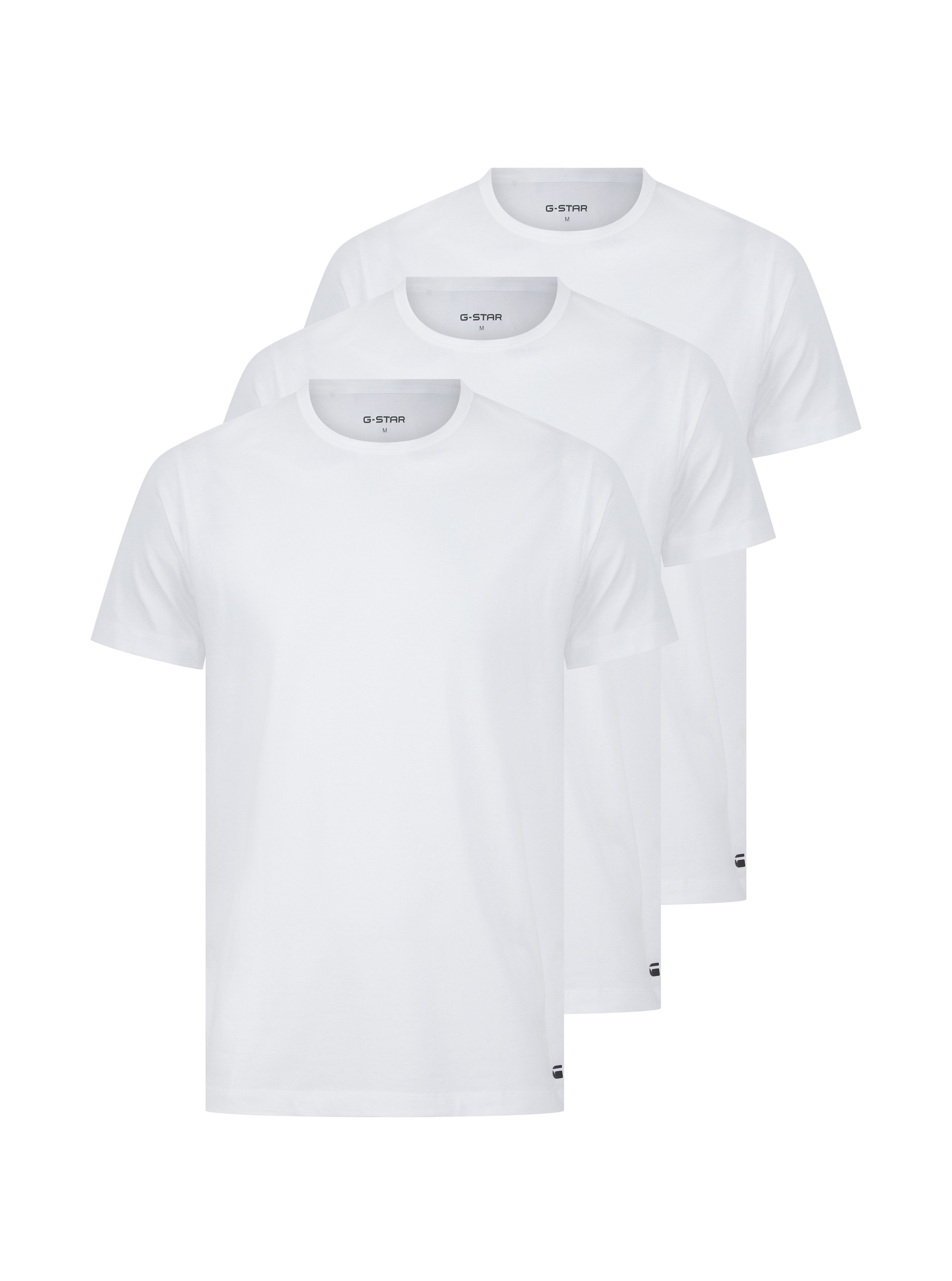 G-STAR T-Shirt COVE, T-SHIRTS 3 PACK CREW (Packung, 3-tlg) Regular Fit in R günstig online kaufen