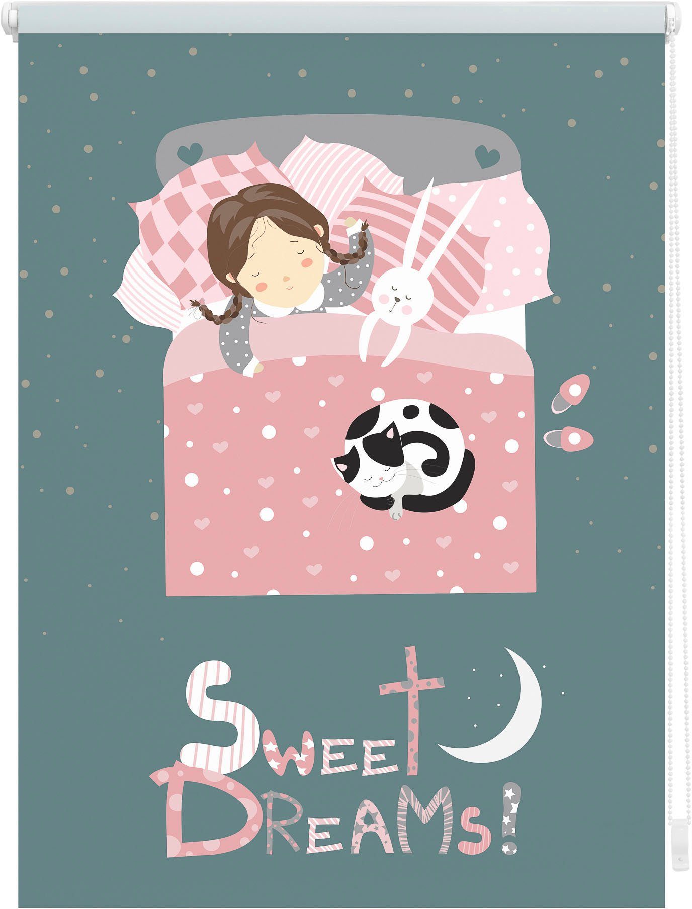 Seitenzugrollo Klemmfix Digital Sweet Dreams, LICHTBLICK ORIGINAL, verdunke günstig online kaufen