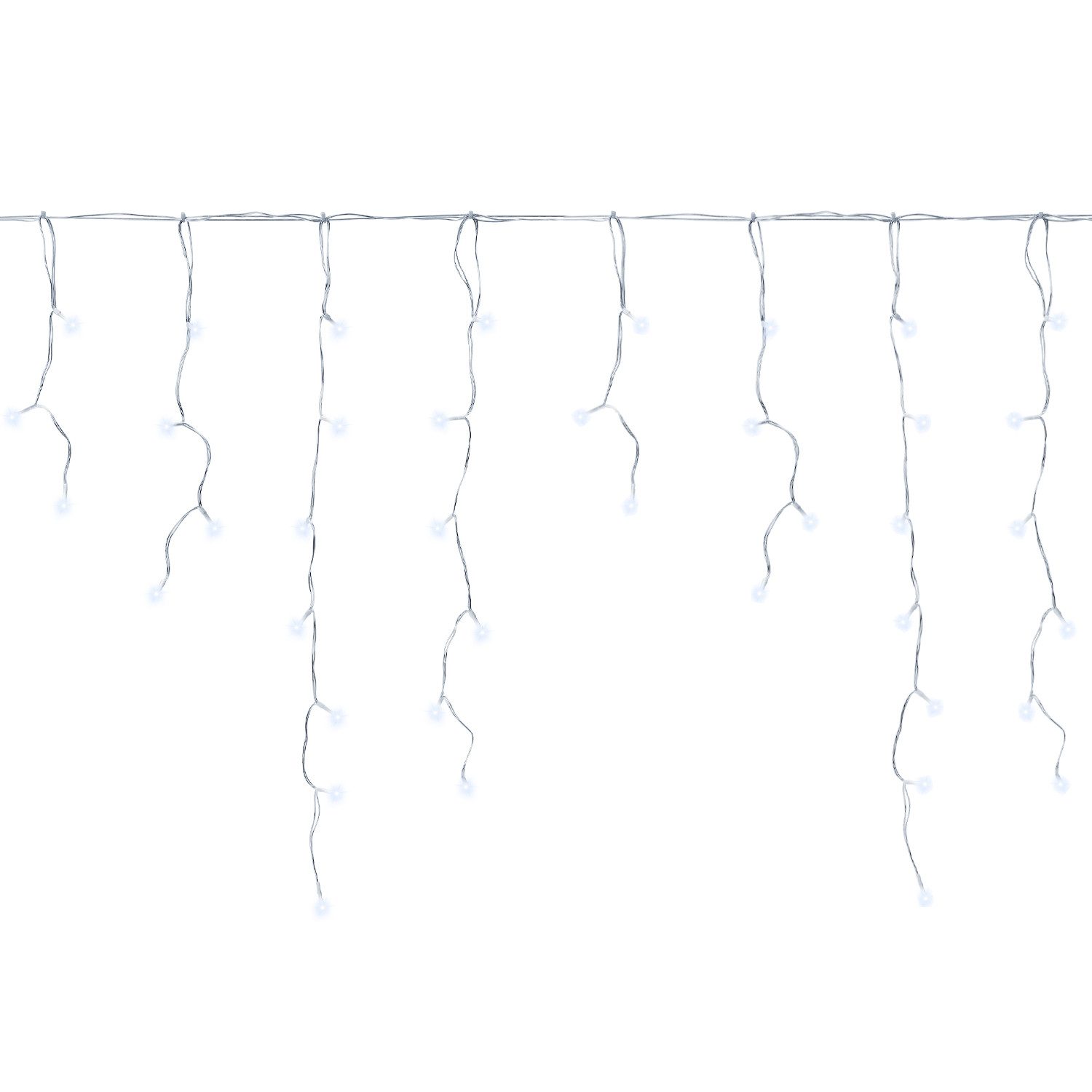Clanmacy LED-Lichterkette LED Eisregen Outdoor Eisregen Lichtervorhang 10M günstig online kaufen