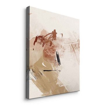 DOTCOMCANVAS® Leinwandbild From A to B - 1, Leinwandbild beige braun moderne abstrakte Kunst Druck Wandbild