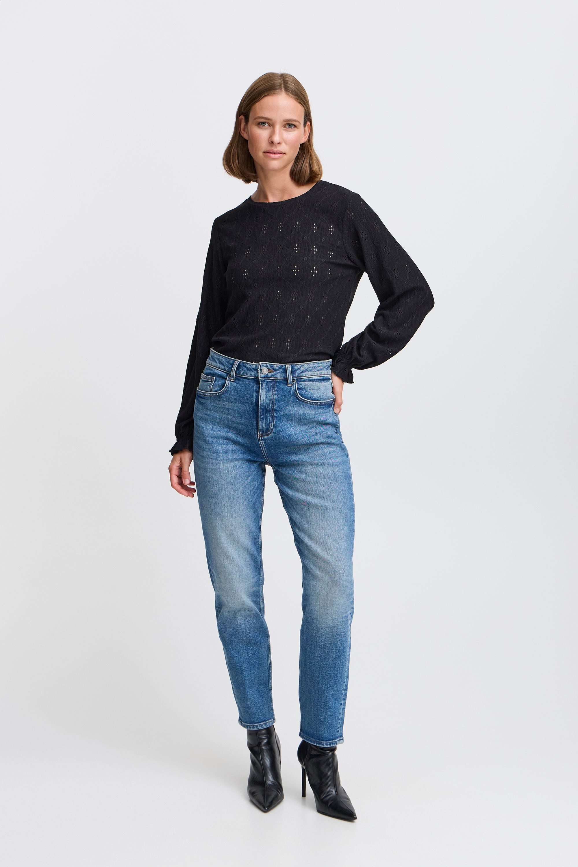 b.young Langarmbluse BYSILVA ONECK BLOUSE - günstig online kaufen