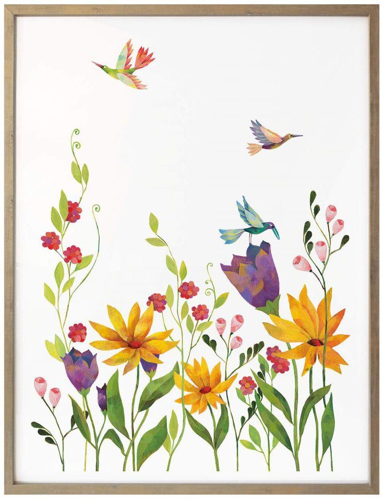 Bilderrahmen St), Poster Pflanzen Wall-Art Blütenpoesie, (1 Poster Märchen ohne Wandbilder