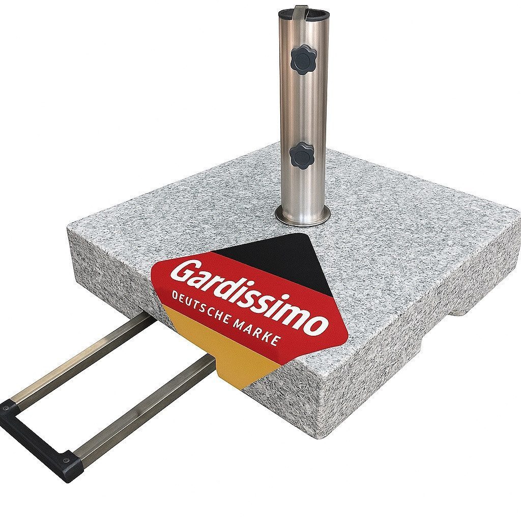 Schirmhalter 50 kg Granit Edelstahl Sonnenschirmständer Robusto