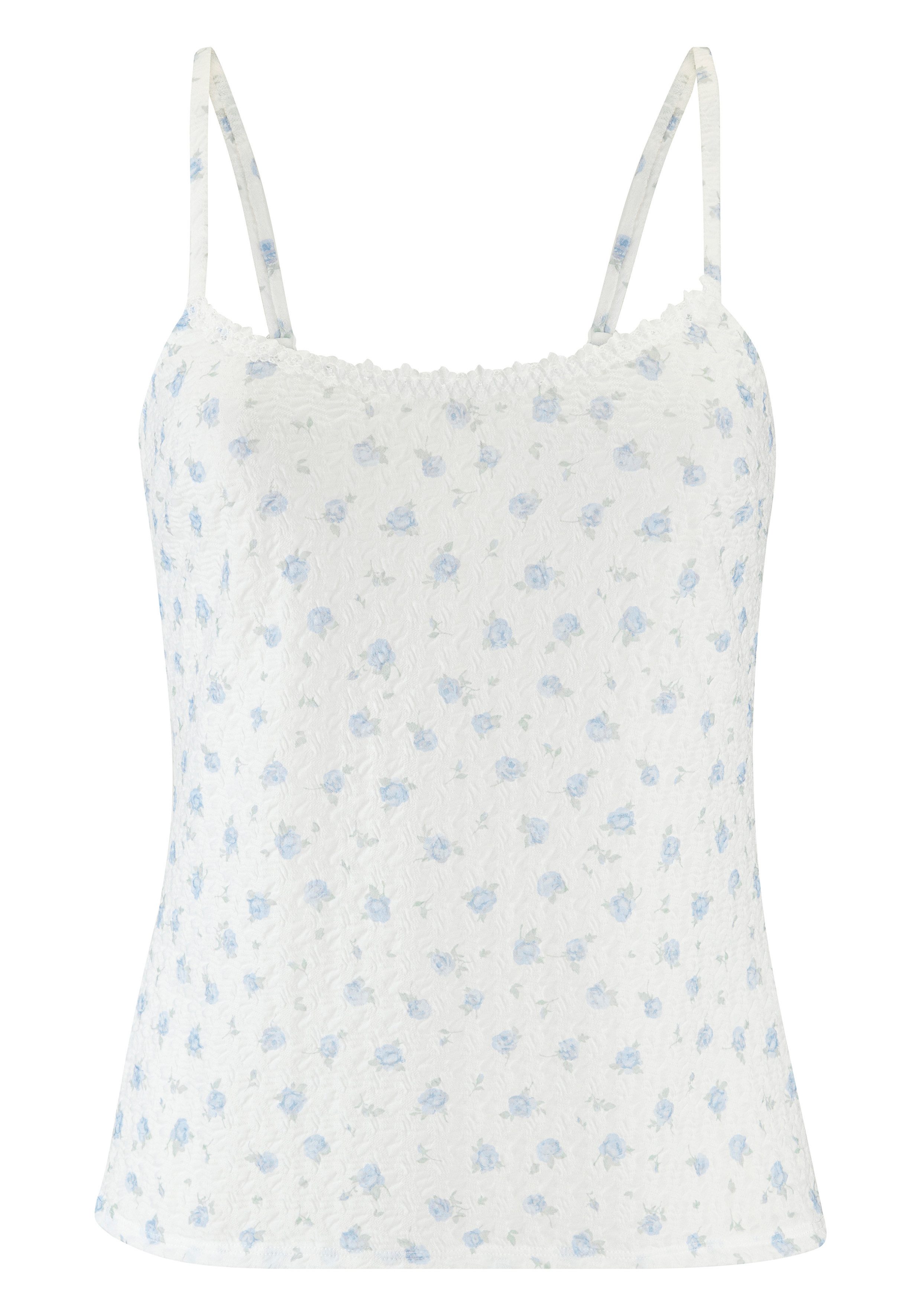 Vivance by Lascana Spaghettitop Rosali aus softem Material mit Blumenmuster, große Größen – Bild 2 von 4