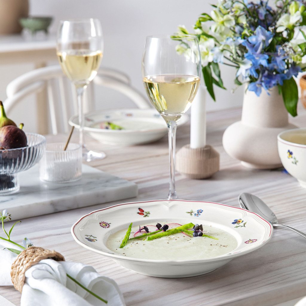 Villeroy & Boch Weißweinglas Maxima Weißweinkelch, Set 4tlg. 240mm, 4-tlg., Glas, Kristallglas, 4 Stck, spülmaschinenfest