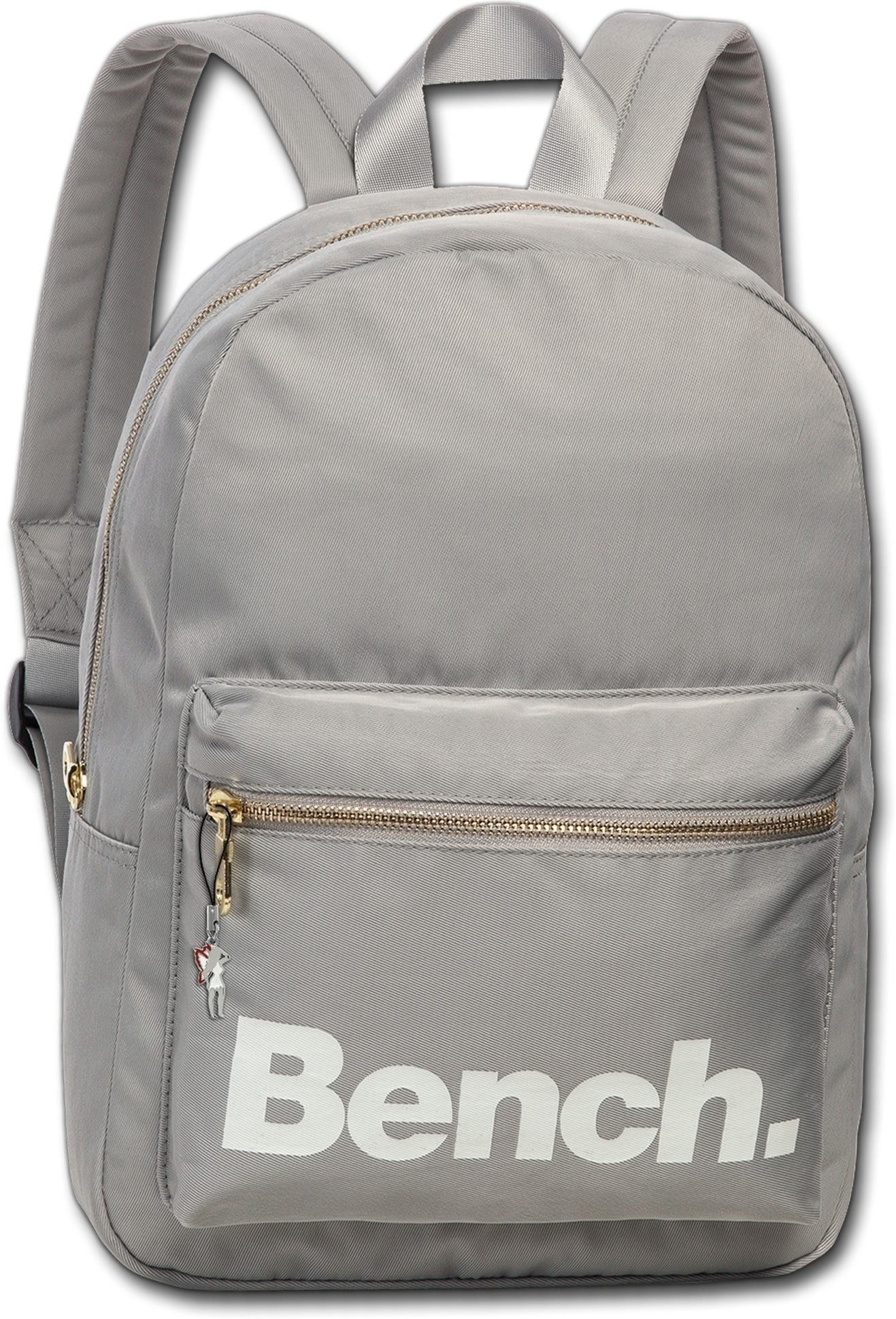 Bench. Freizeitrucksack Bench grauer Rucksack Nylon Cityrucksack (Cityrucksack, Cityrucksack), Freizeitrucksack, Cityrucksack aus Nylon in grau Größe ca. 35cm