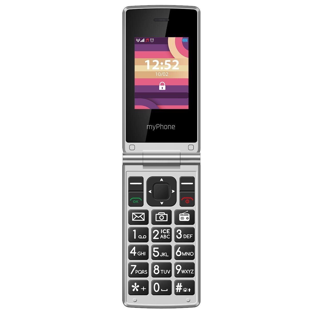 myPhone TANGO Mobiltelefon LTE, zwei Displays 2,4"/1,77", 128MB, 1400 mAh Handy