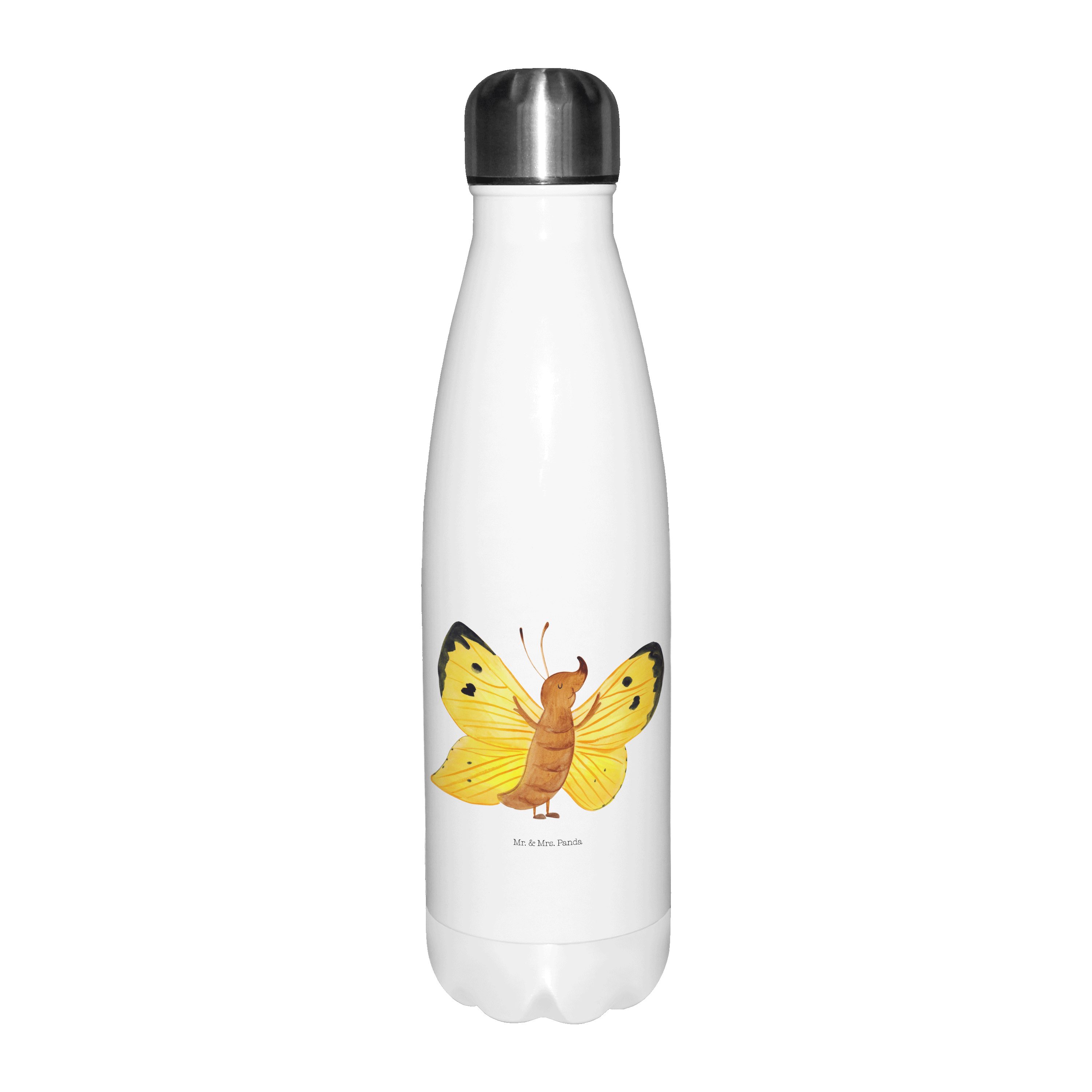 Mr. & Mrs. Panda Thermoflasche »Schmetterling Zitronenfalter Weiß