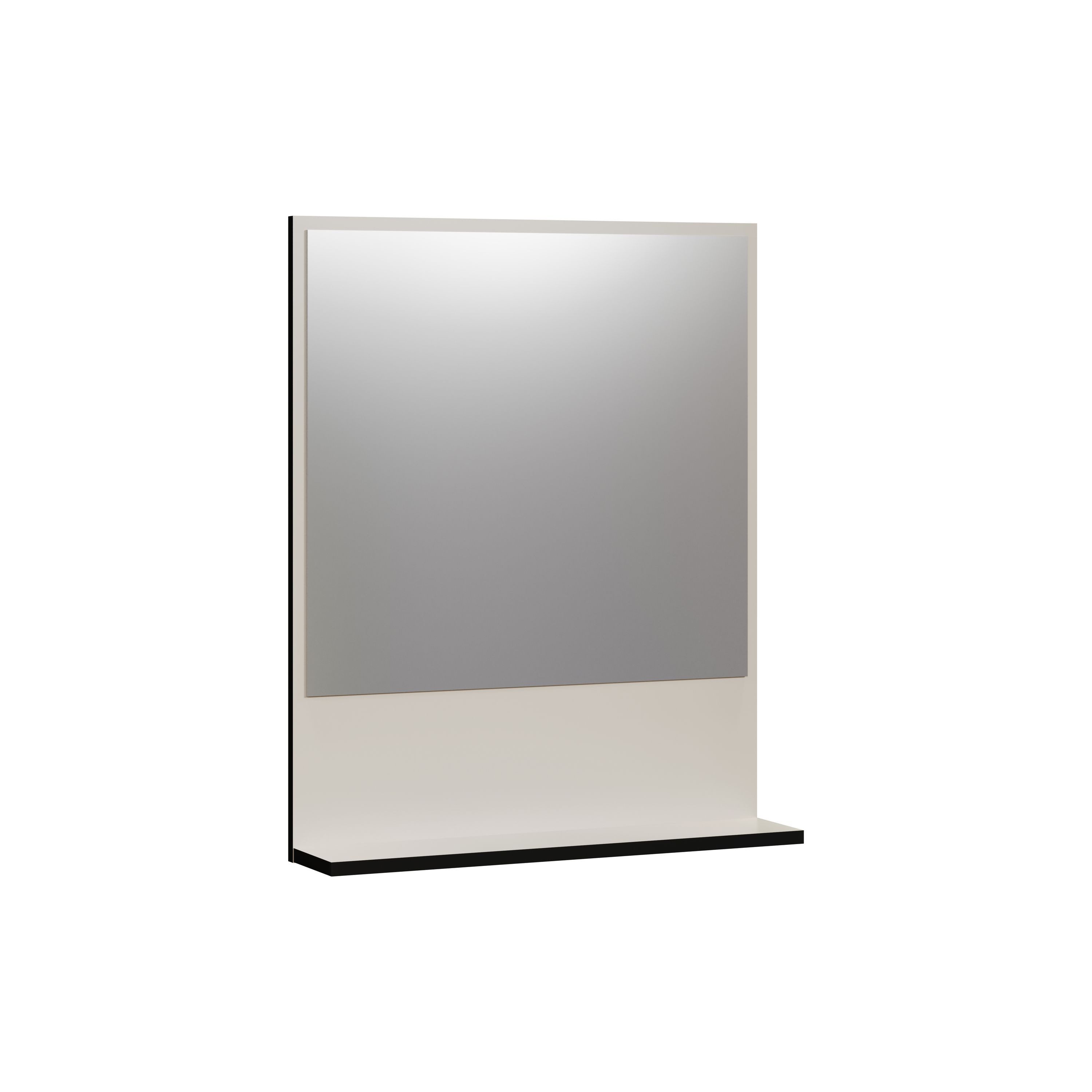 trendteam Wandspiegel (Spiegel), Wandspiegel Badspiegel mit Ablageboden 60x74x14cm