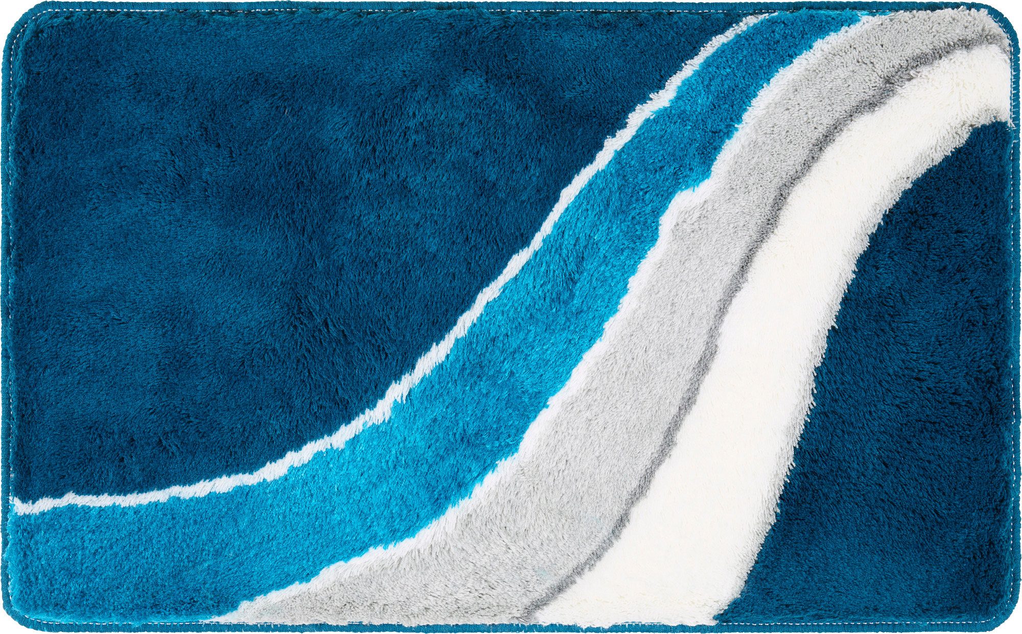 Erwin Müller Badematte Badematte "Veria", Höhe 27 mm, eckig, Streifen/Grafik/gemustert