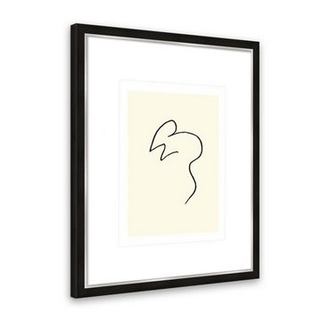 artissimo Bild mit Rahmen Pablo Picasso Bild mit Rahmen / Poster gerahmt 53x63cm / Wandbild