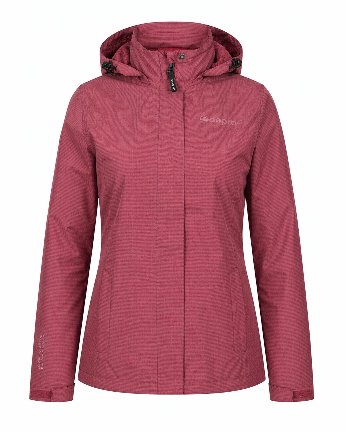 DEPROC Active Funktionsjacke LAVAL II WOMEN Funktionsjacke, Wanderjacke, Regenjacke abnehmbare Kapuze