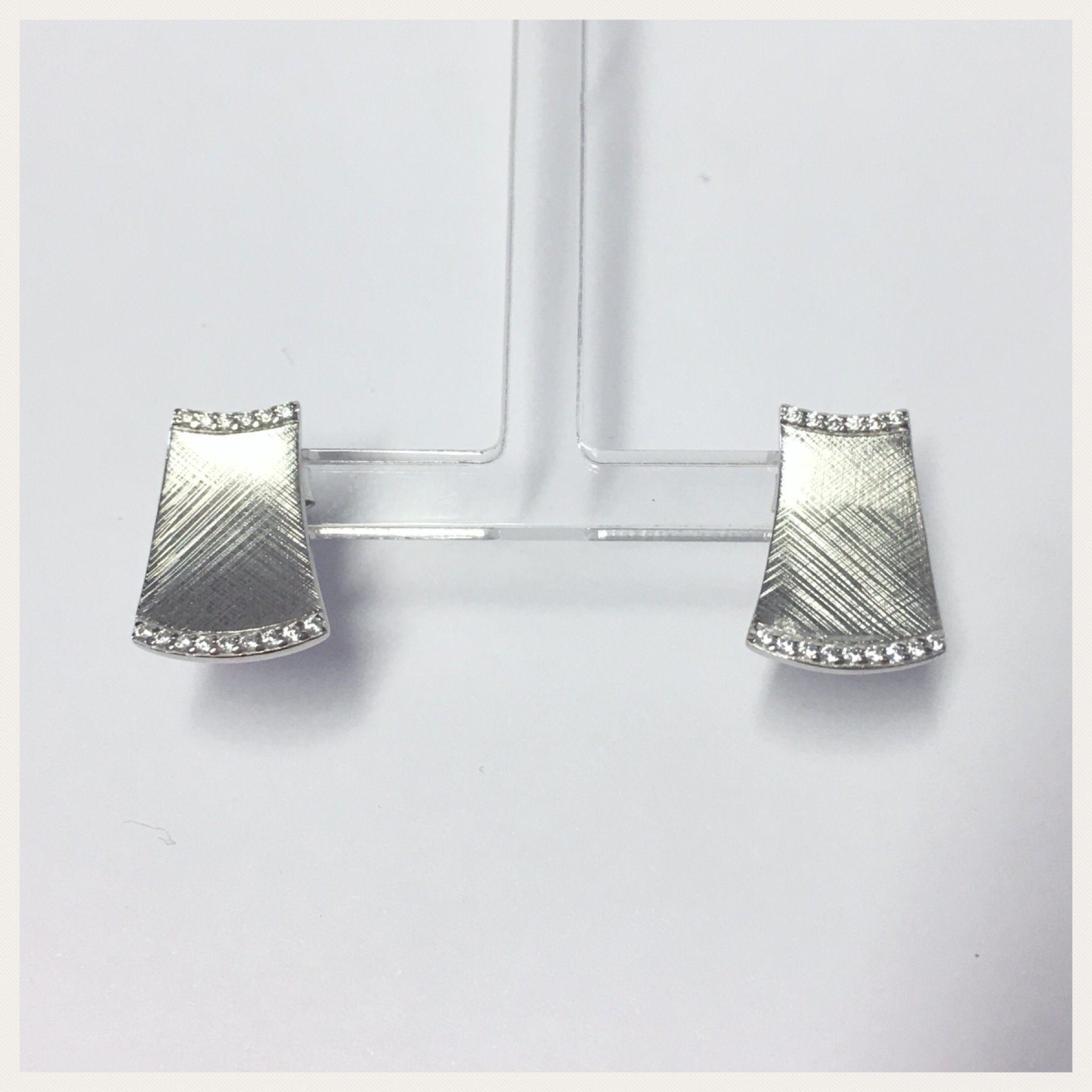Edelschmiede925 Ohrstecker-Set Edelschmiede925 schlichte Ohrstecker 925 Silber rhod mit Zirkonia