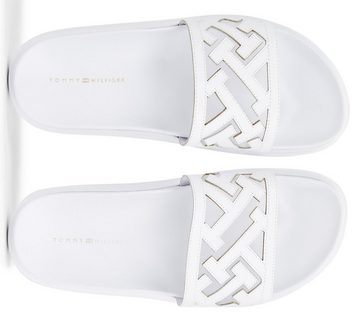 Tommy Hilfiger TH ELEVATED FLAT SANDAL Pantolette mit T-Schriftzügen