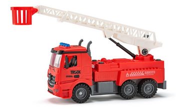 Woodyland Lernspielzeug 91663 Konstruktionsspielzeug AKKU Feuerwehrauto + Fernbedienung