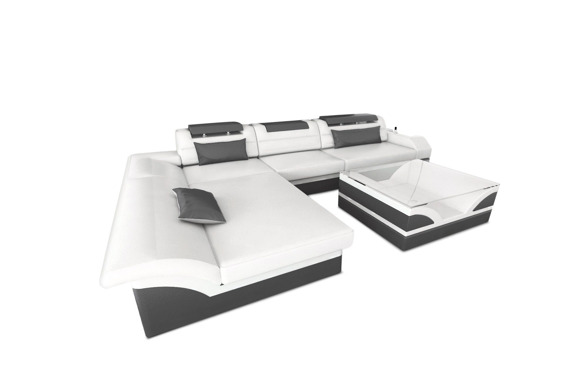 Sofa Dreams Ecksofa Couch Leder Sofa günstig online kaufen