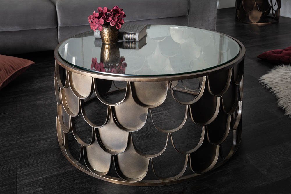 riess-ambiente Couchtisch ABSTRACT Ø60cm transparent / günstig online kaufen
