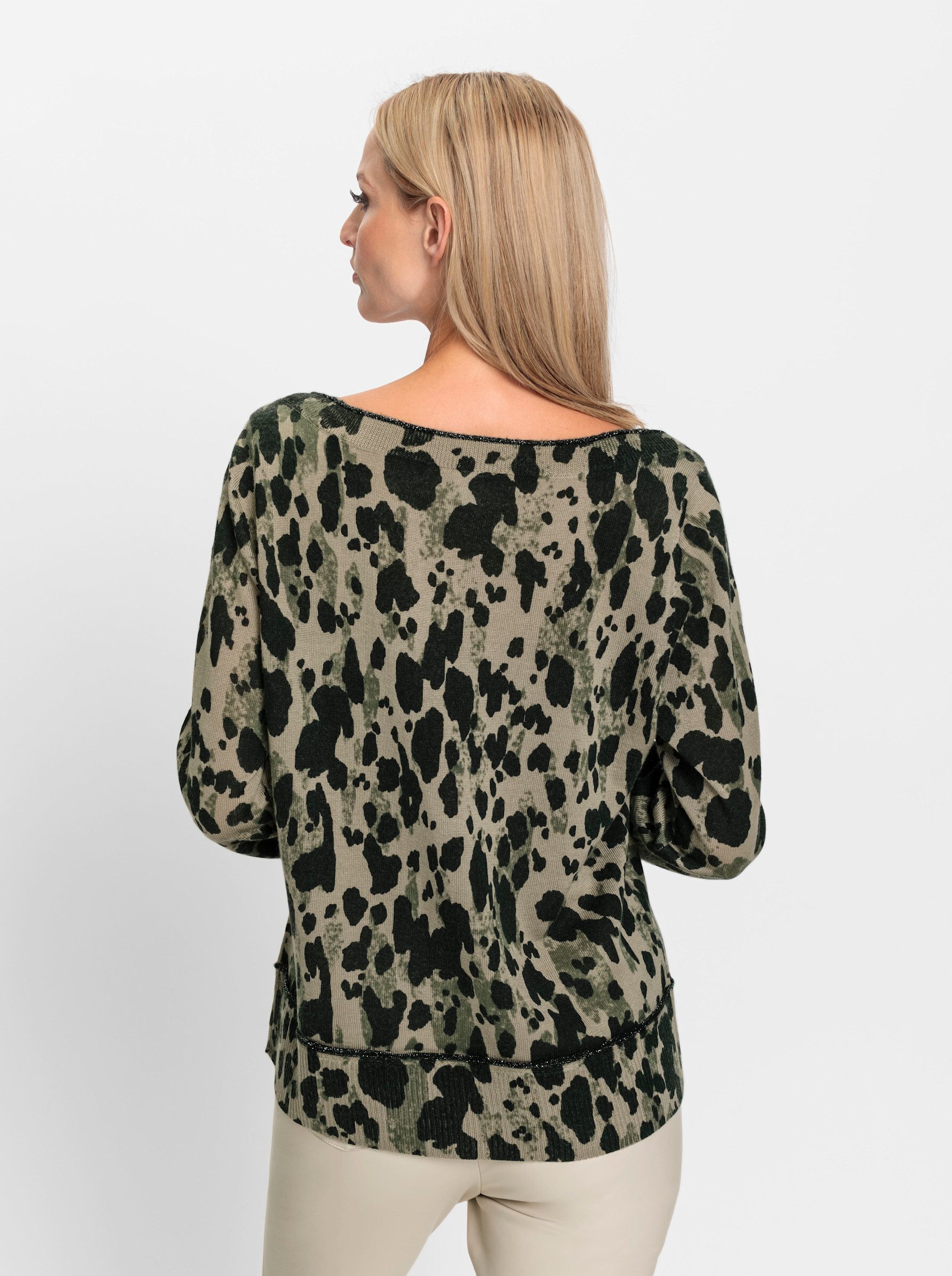 heine Strickpullover Druck-Pullover