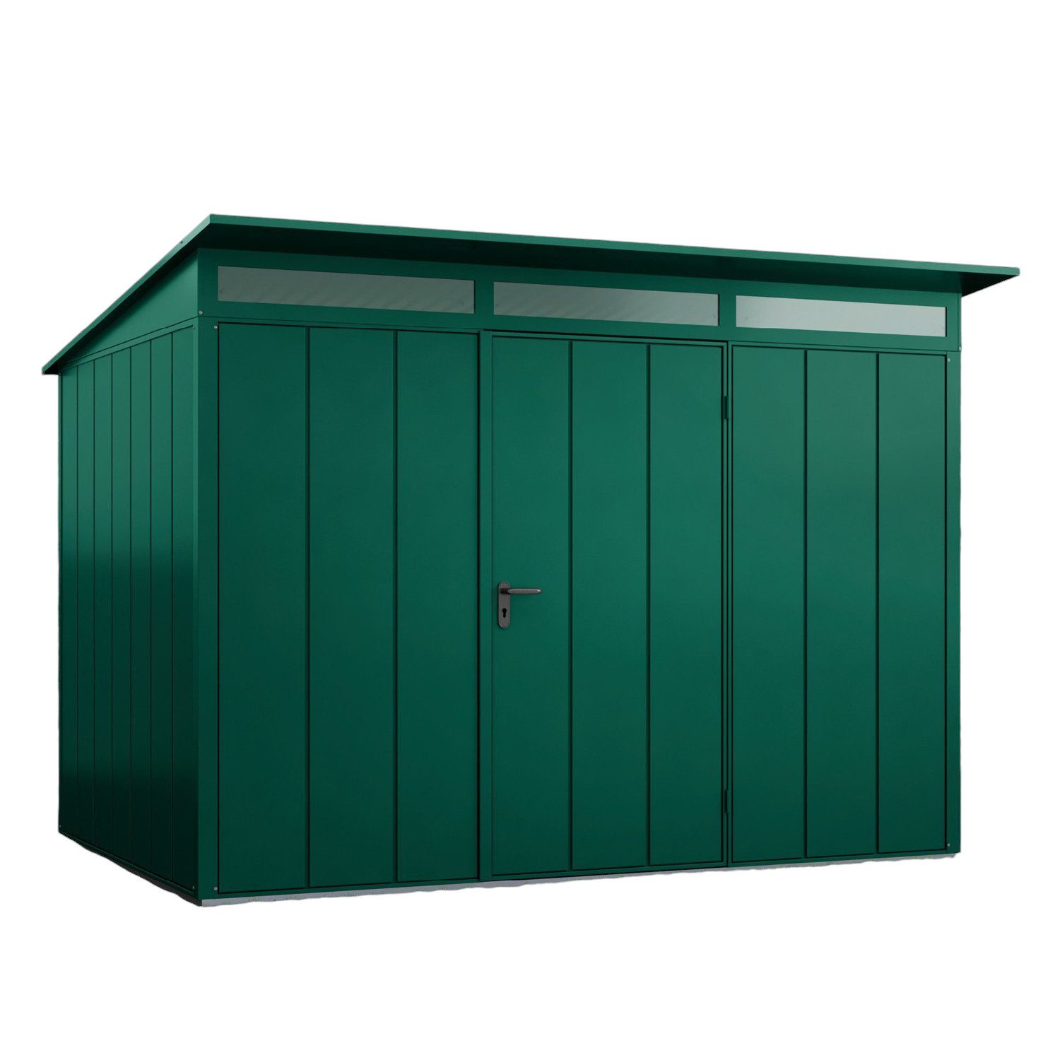 Hörmann Ecostar Gerätehaus Elegant mit Pultdach (313 x 283 cm), Metall