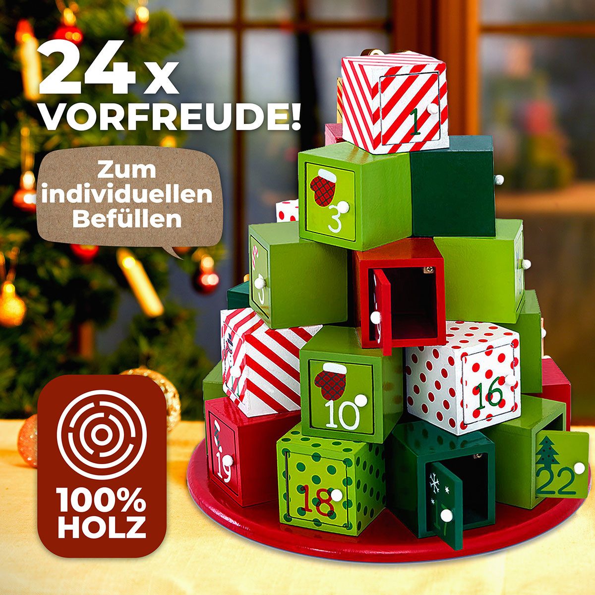 Spielwerk Adventskalender (24-tlg)