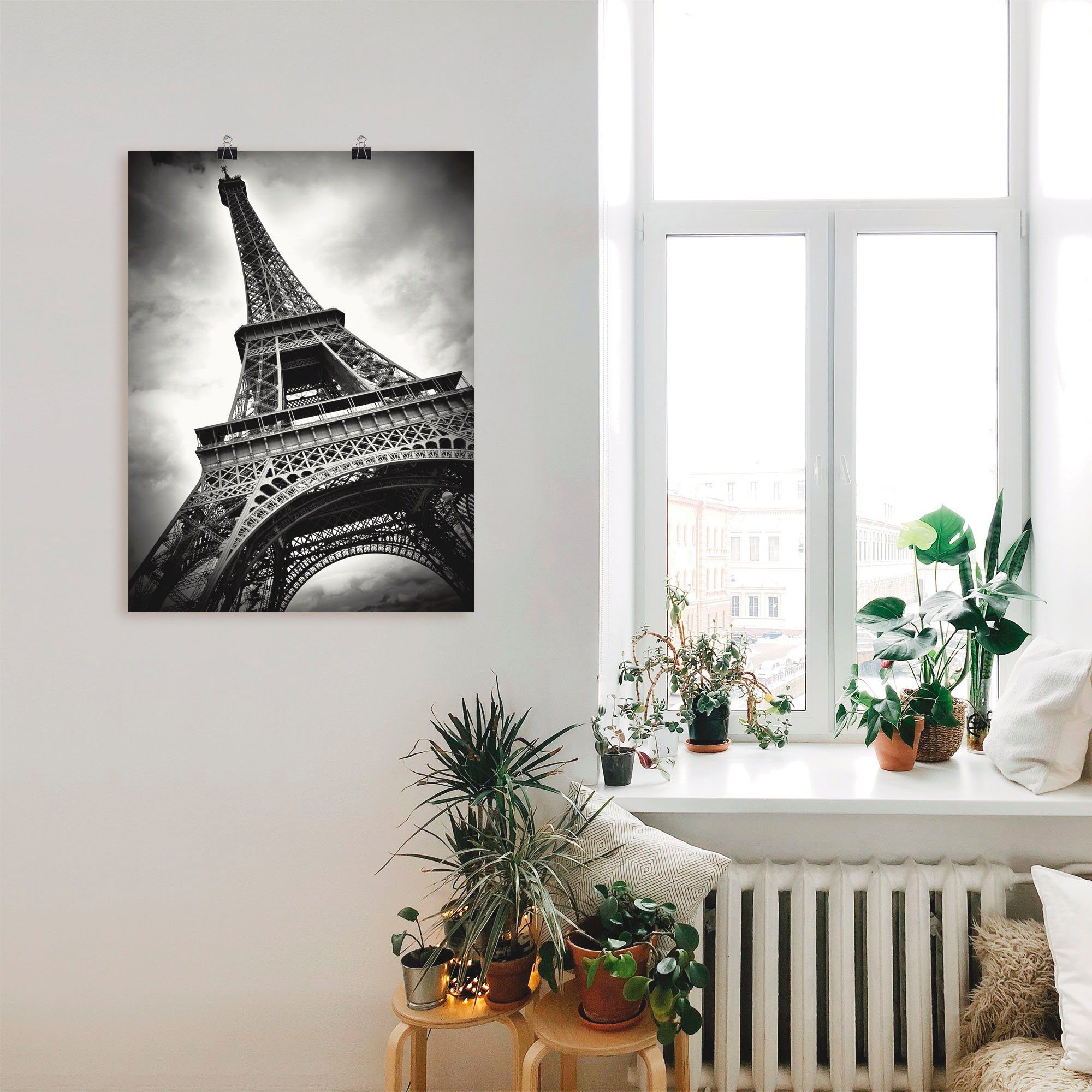 Artland Wandbild St), versch. oder Wandaufkleber als Poster Eiffelturm Größen Leinwandbild, Paris, (1 in Gebäude