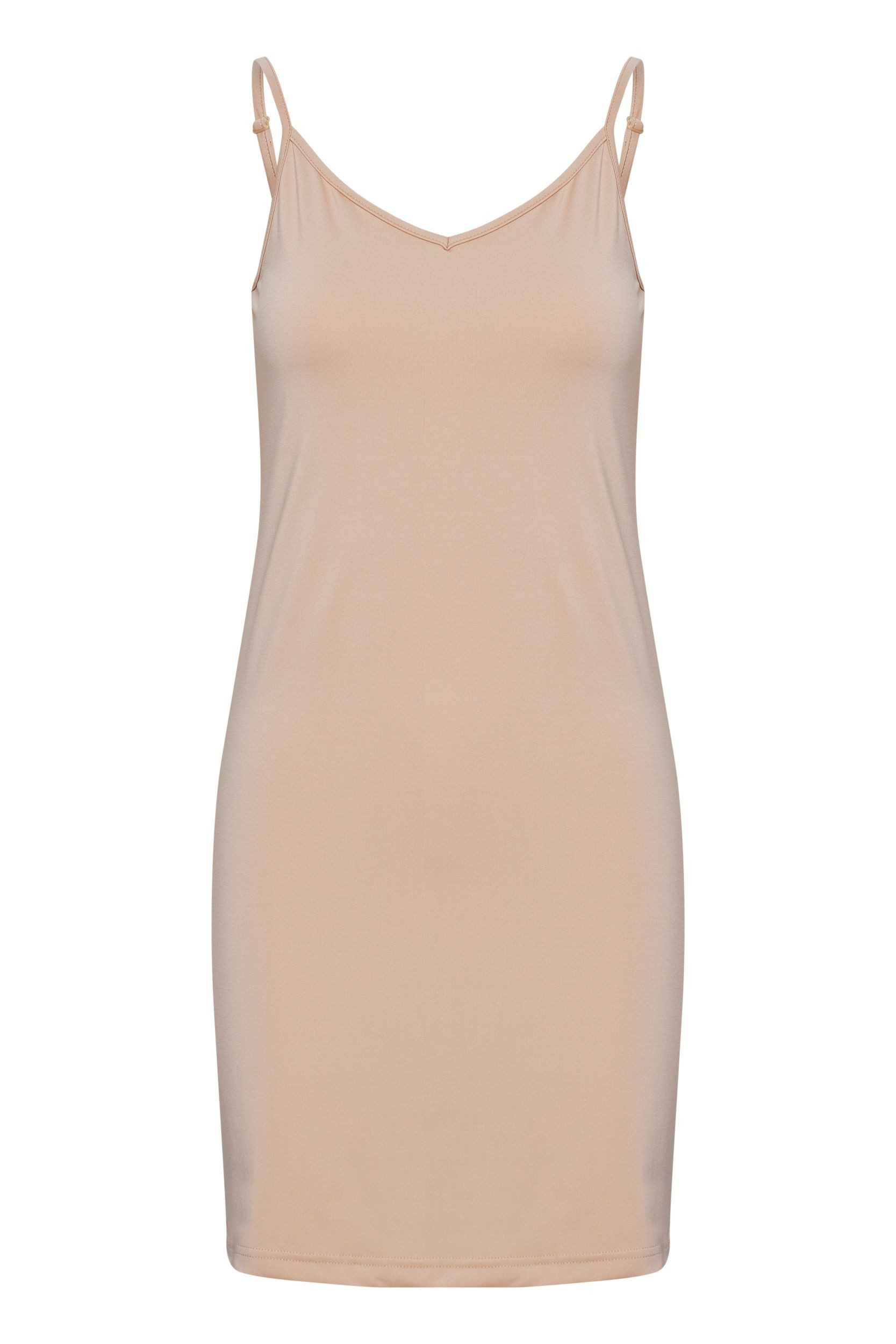 b.young Shirtkleid Regular Fit Mini Spaghettiträger figurbetonend (lang) BYIANE UNDERDRESS -