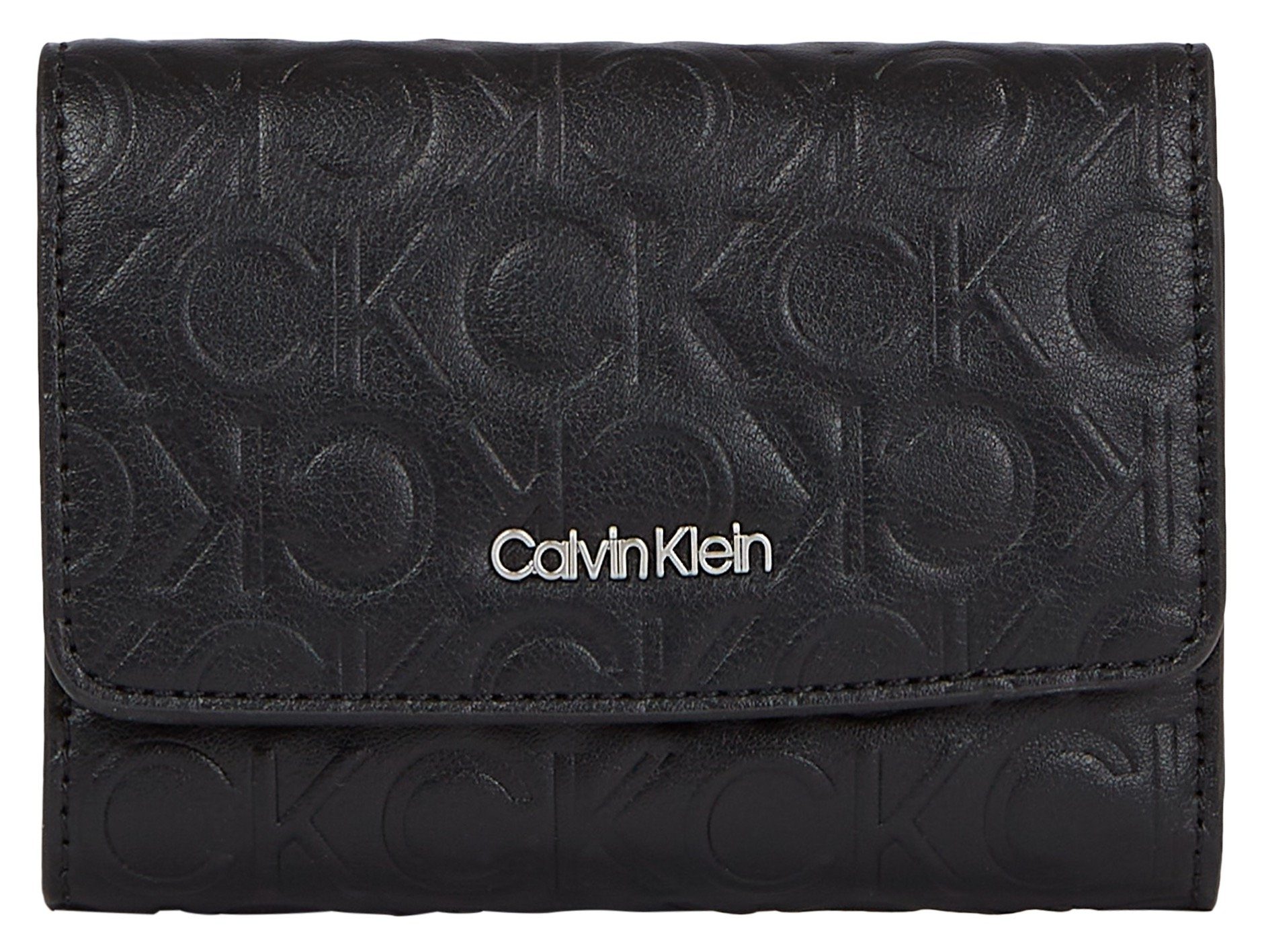 Calvin Klein Geldbörse CK MUST TRIFOLD SM - EMB MONO, mit Logoprägung