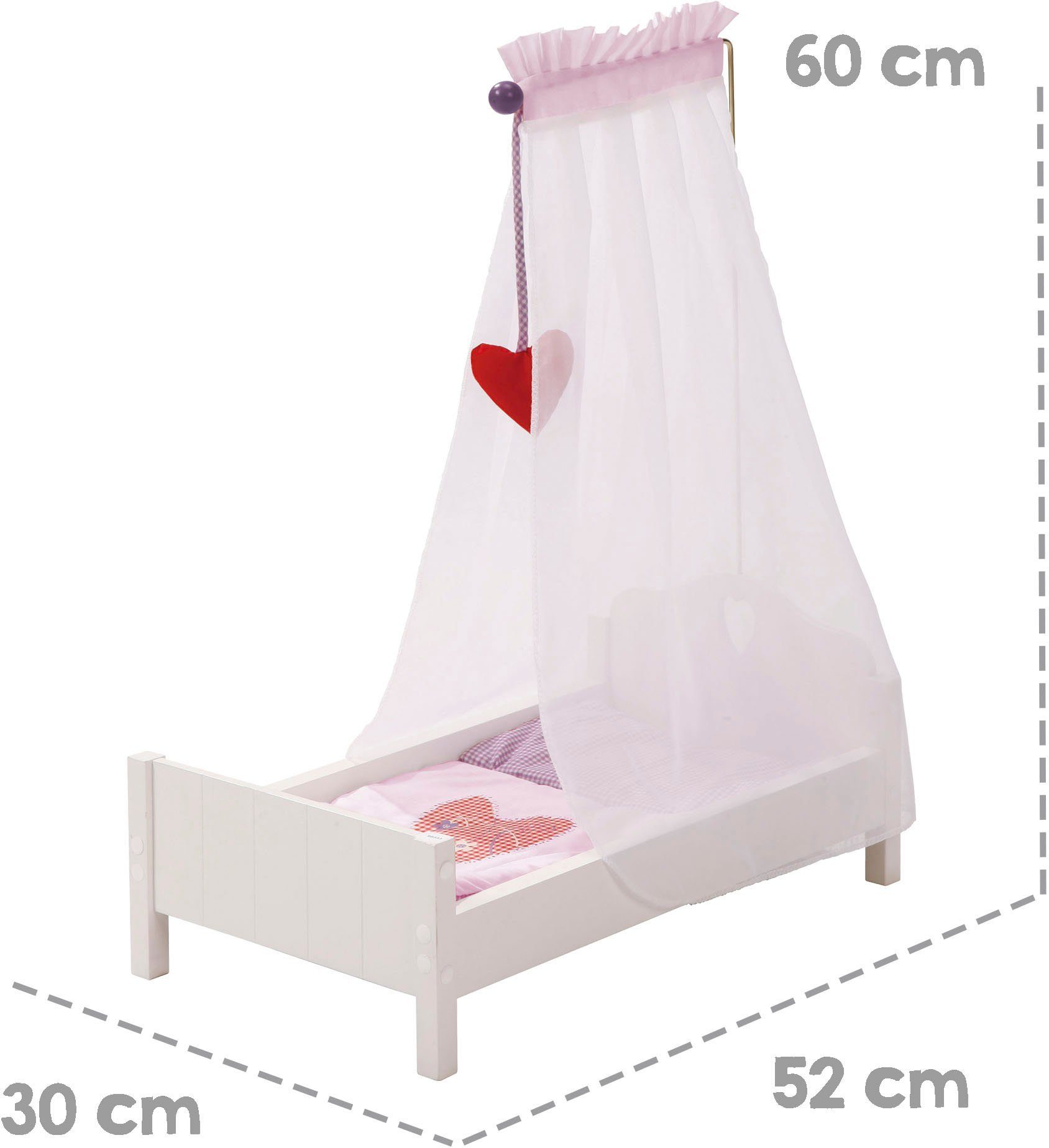 roba® Puppenbett Fienchen, mit Himmel