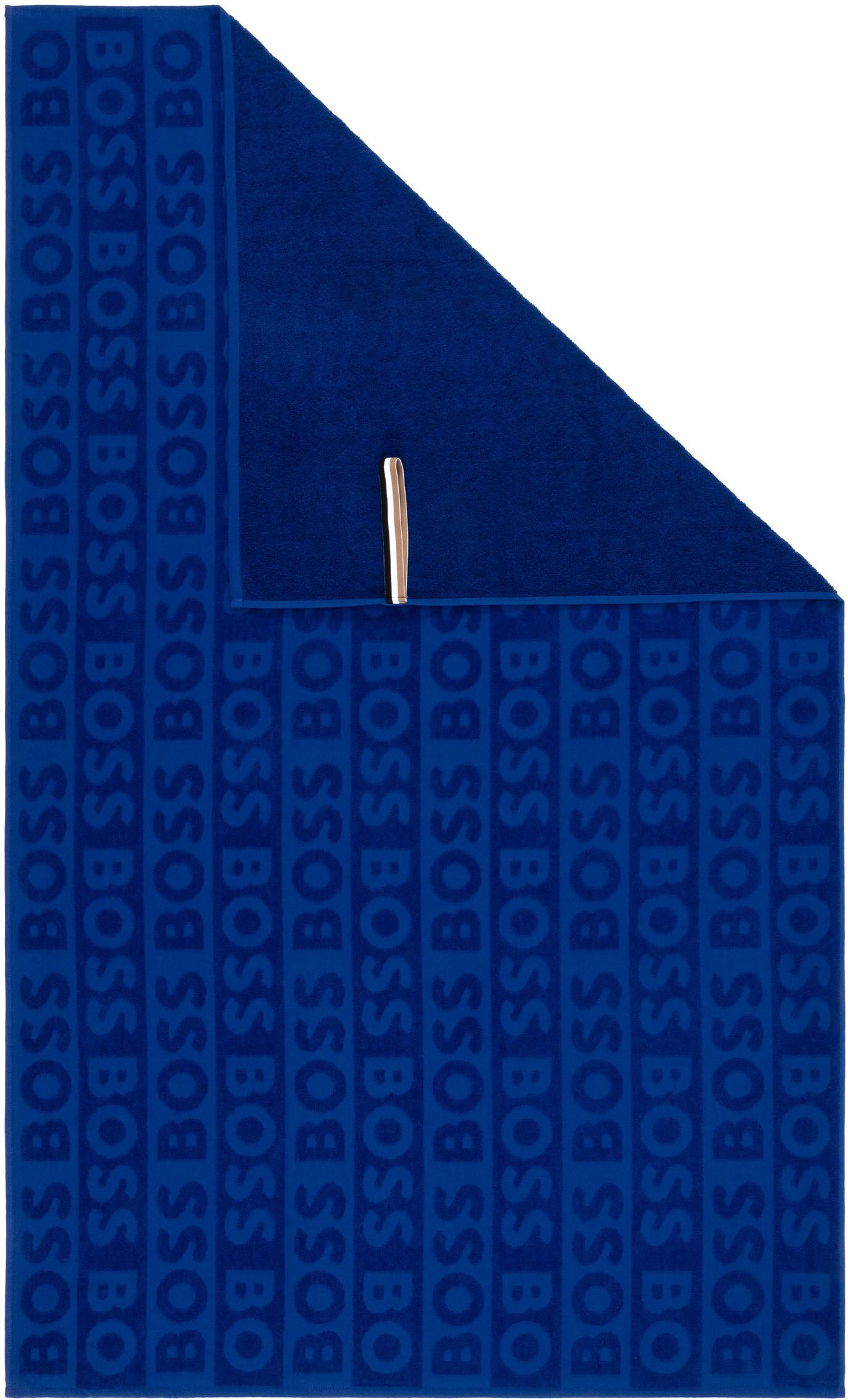 BOSS Home Strandtuch FONT, Frottiervelours (1-St), mit BOSS Schriftzug, 100% Baumwolle