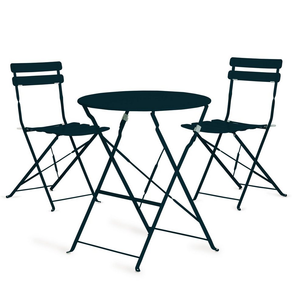 1 Tisch, 2 Stühle Bistro Set