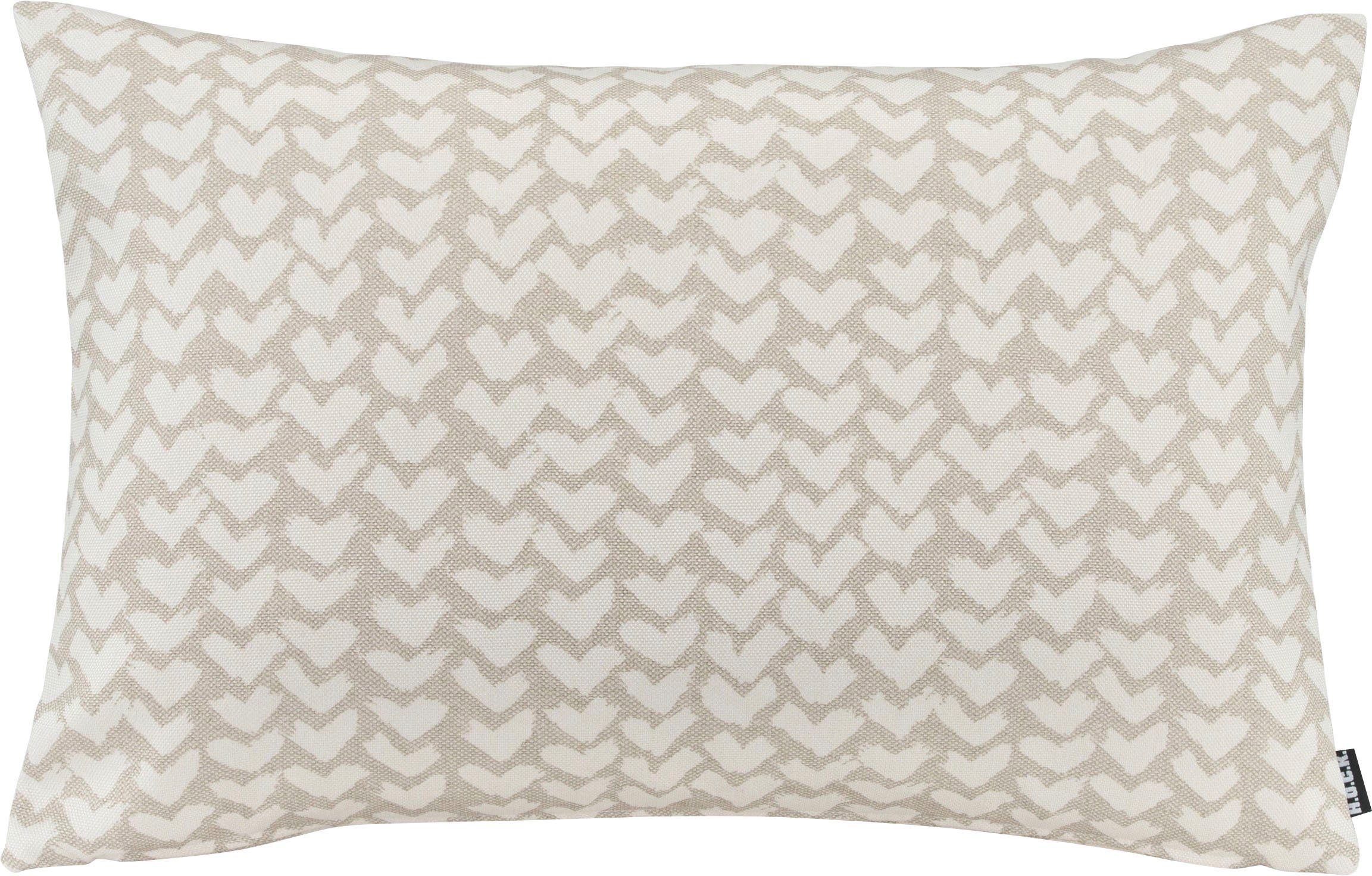 H.O.C.K. Dekokissen White Heart, mit Herzen, Kissenhülle mit Füllung, 1 Stück. € 28,99