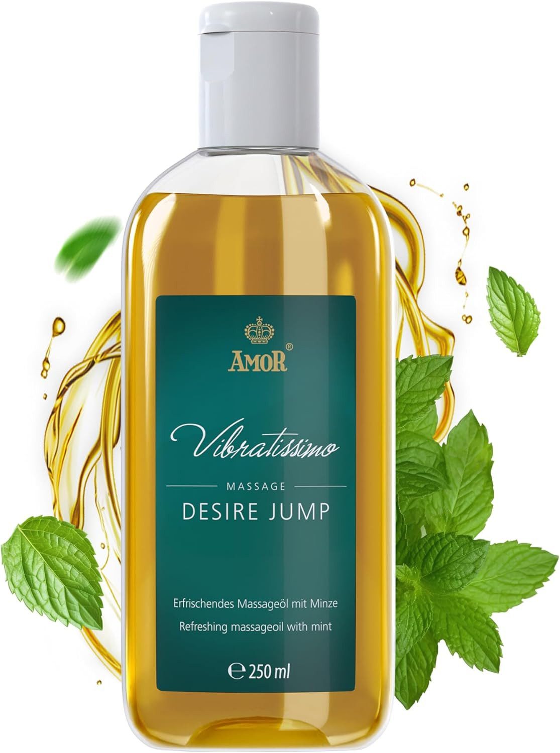 Vibratissimo Massageöl Desire Jump, Natural, Inspiration, verschiedene Aromen für entspannende Stunden