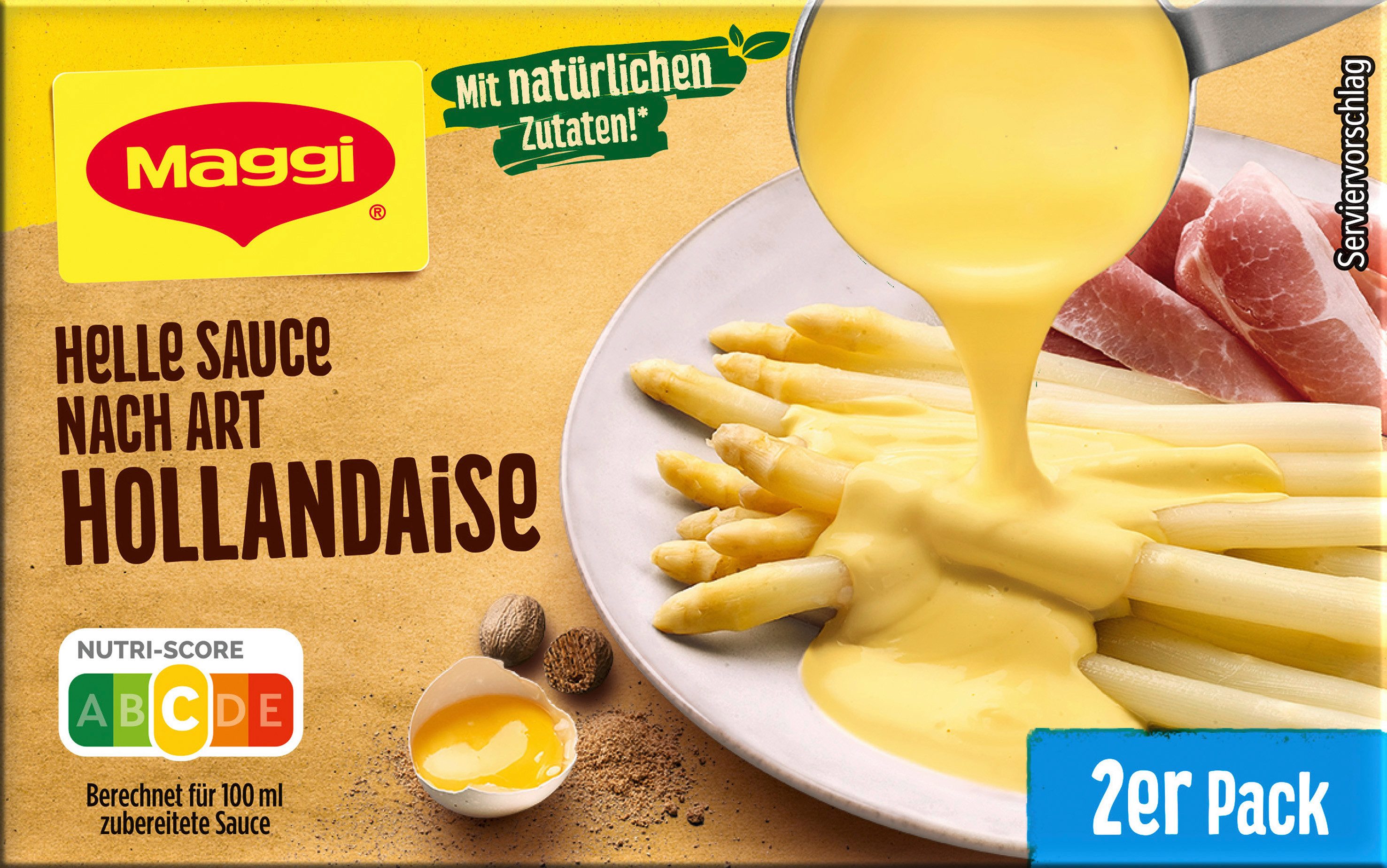 MAGGI Saucen, Maggi Helle Sauce nach Hollandaise Art mild cremig servieren 60g