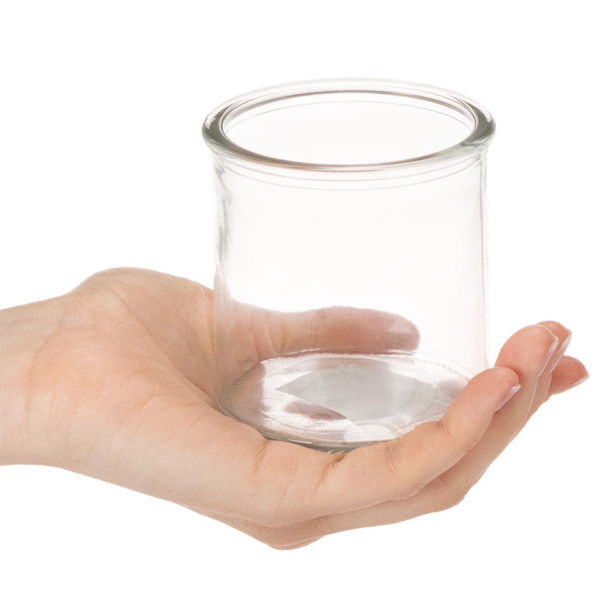 Florists Products Tischvase Dekoratives Windlicht aus Glas für stimmungsvolle Beleuchtung, 3 Stück