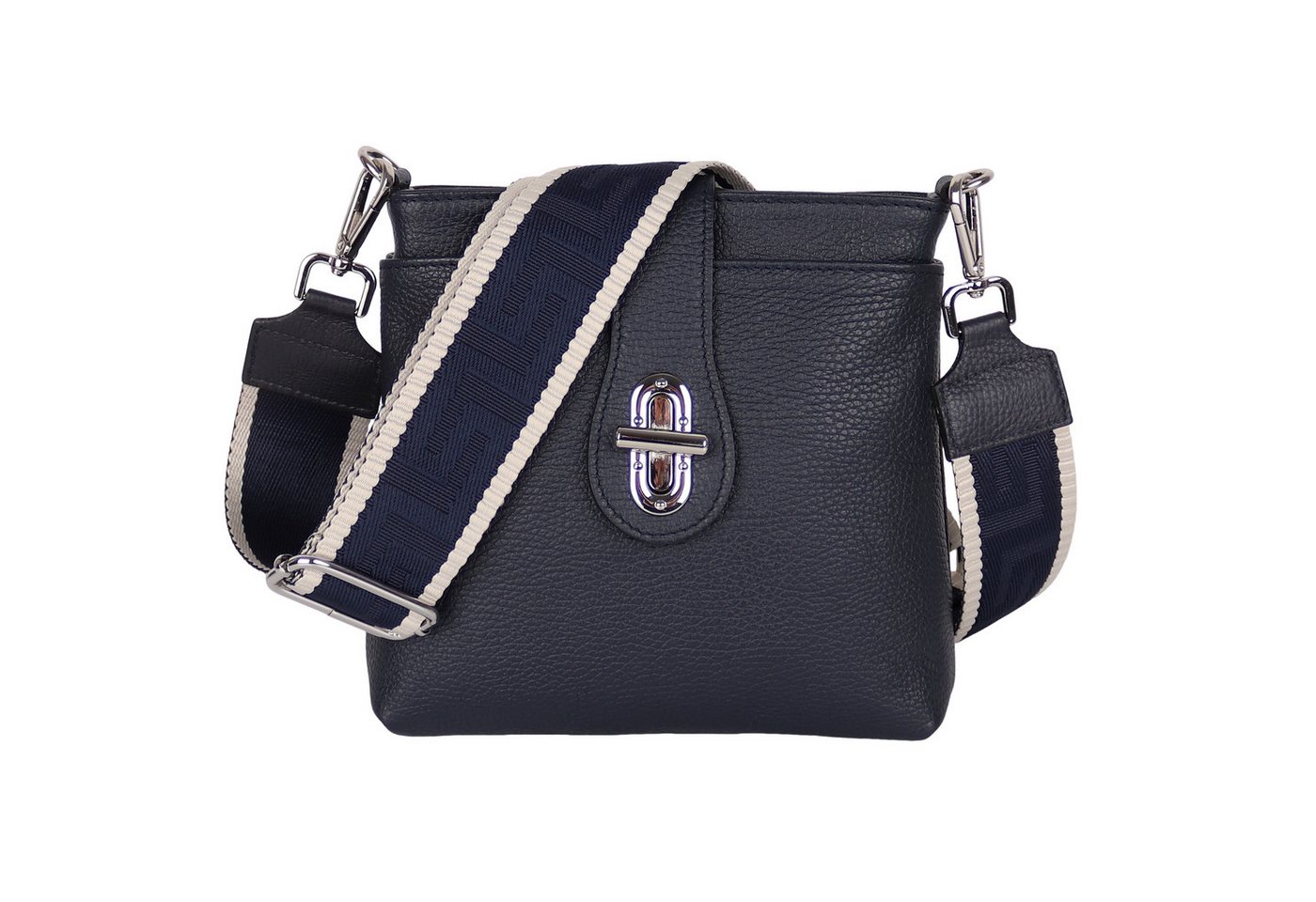 MIRROSI Umhängetasche Damen Crossbody Bag, Echtleder Made In Italy, (22x22x8cm) aus Wildleder