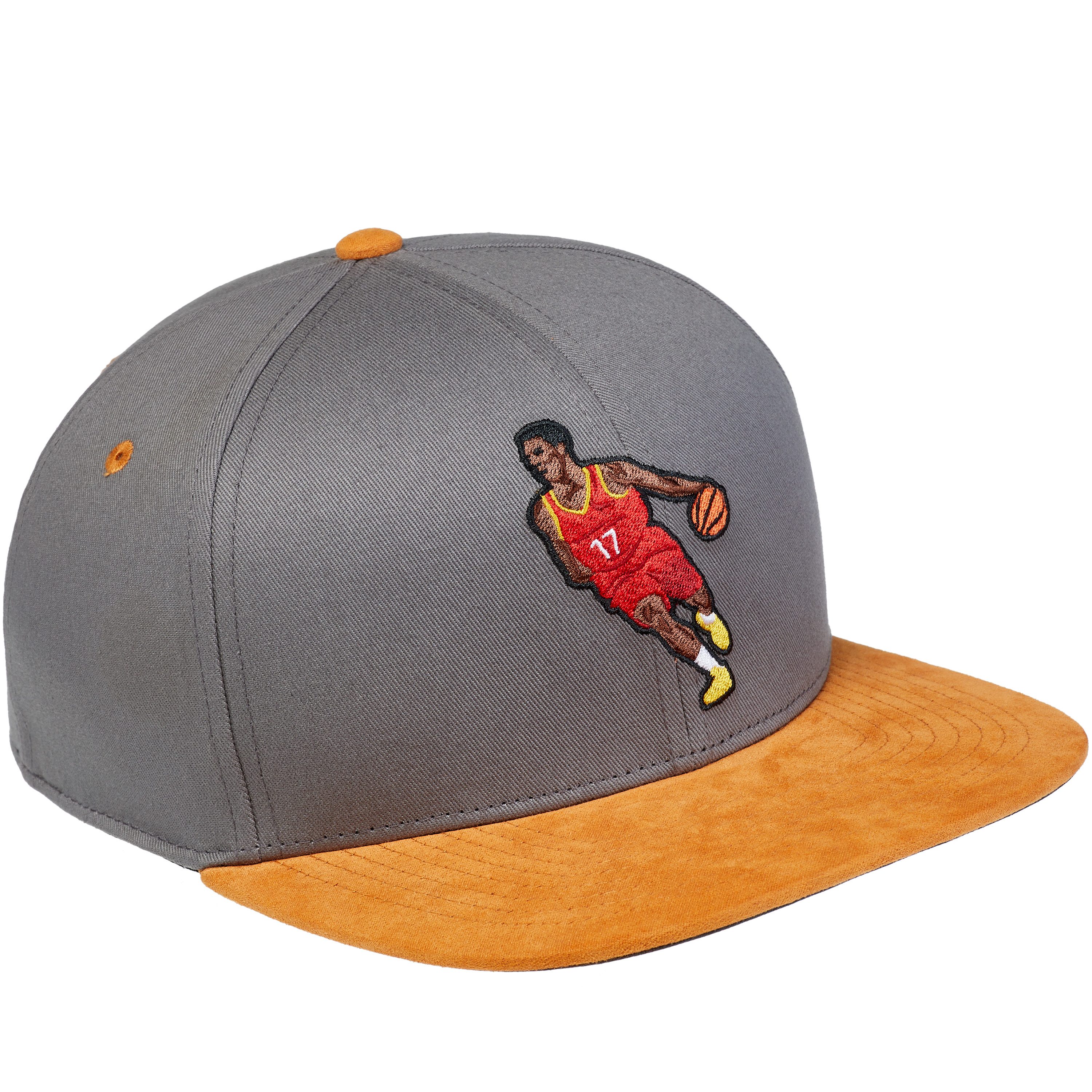 Cadency Snapback Cap - Basketball Grey - Unisex, Größenverstellbar