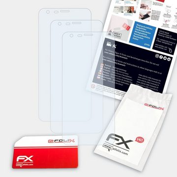 atFoliX Schutzfolie Displayschutz für Ulefone Paris, (3 Folien), Ultraklar und hartbeschichtet