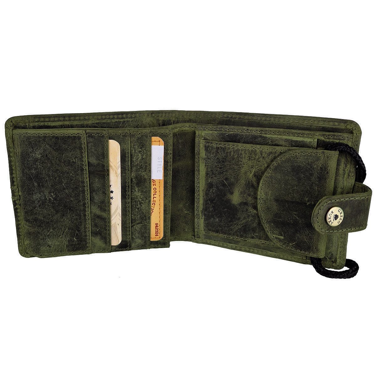 Greenburry Geldbörse Vintage Leder Brustbeutel Gürteltasche günstig online kaufen