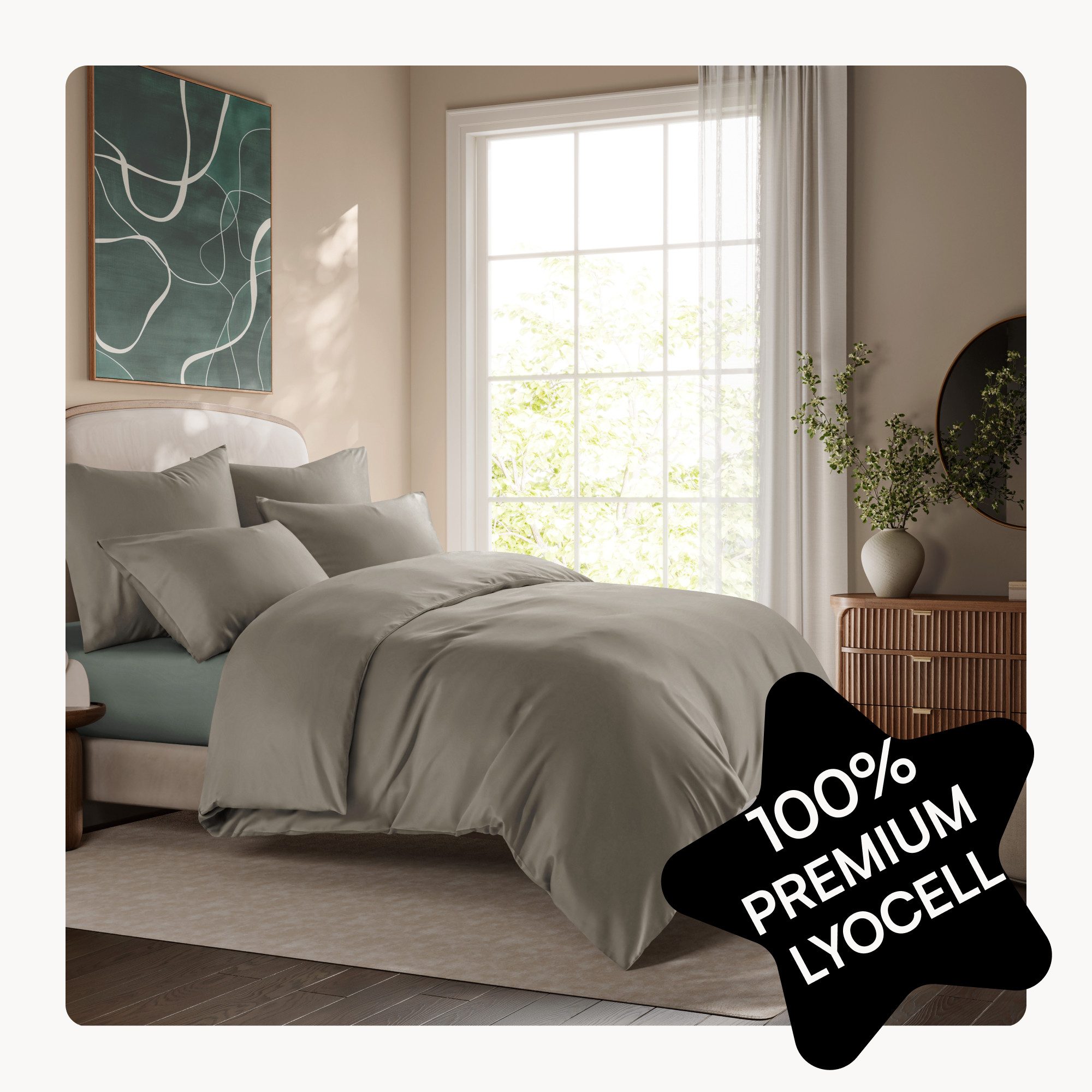 Seralino Bettwäsche Set in Gr. 135x200, 155x220, 200x200 cm, 100% Lyocell ( günstig online kaufen